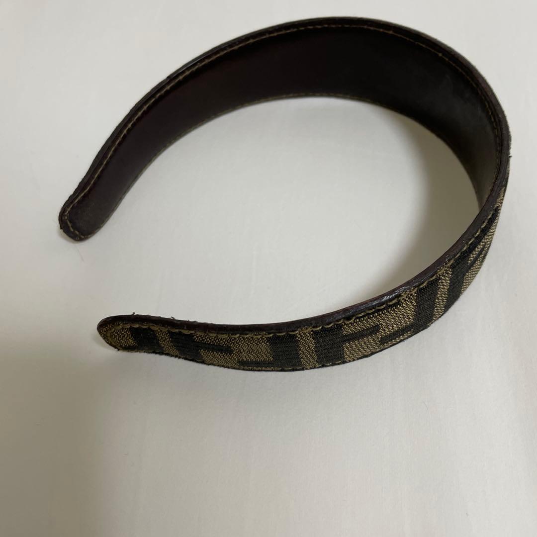 FENDI フェンディ　ヘアバンド ブラウン・ベージュ