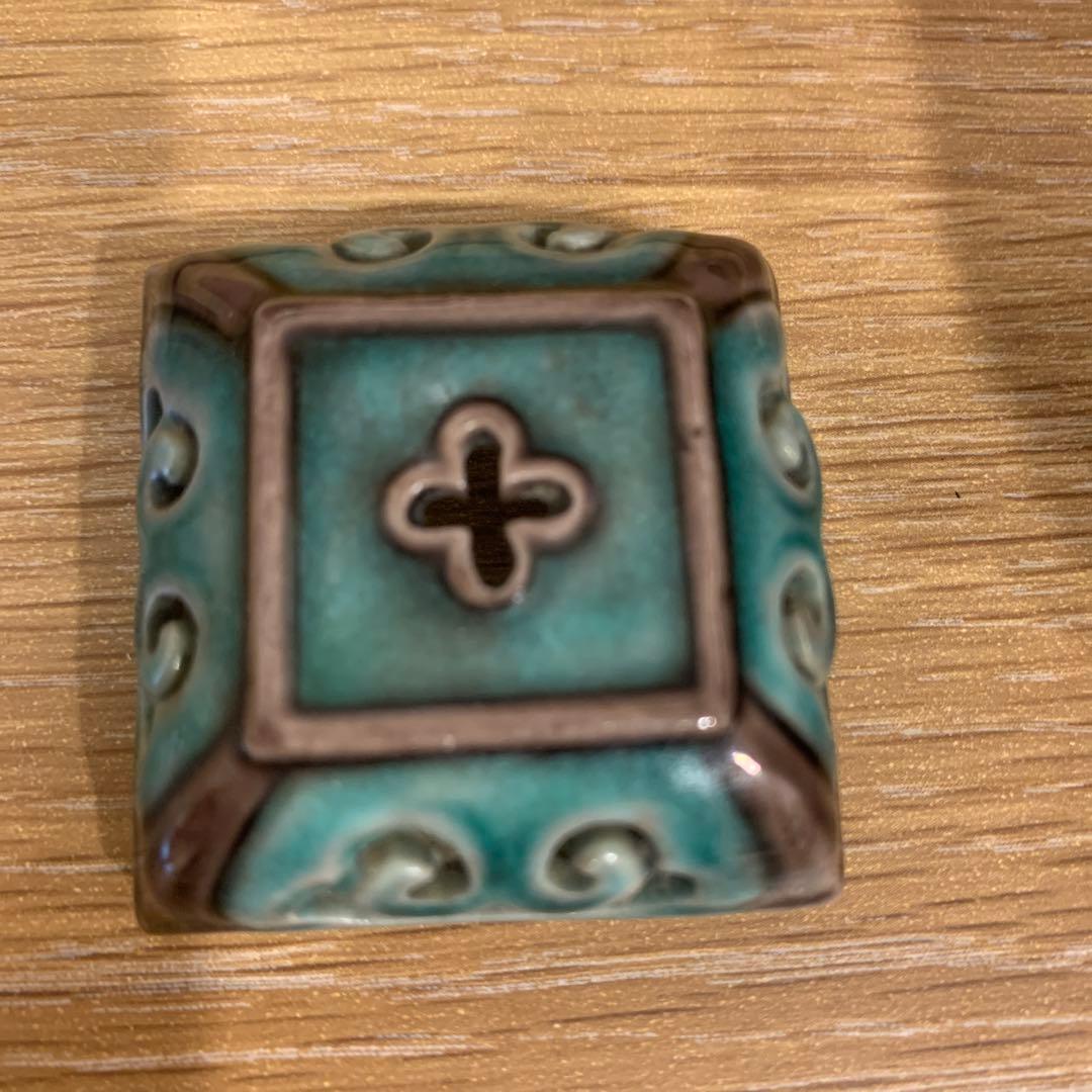 九谷 初代德田八十吉 香炉 人間国宝 178