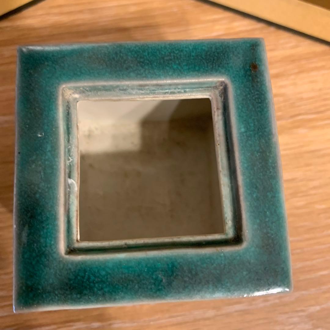 九谷 初代德田八十吉 香炉 人間国宝 178