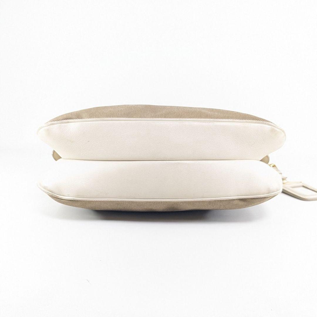 PRADA　プラダ　ショルダーバッグ　キャンバス　レザー　ロゴ ジャガード