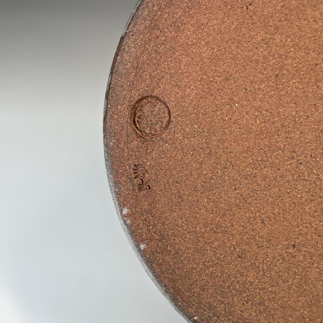 【中古品】佐久間芳山造　茶会ノ図水指（共箱）USED〈税込•送料込〉