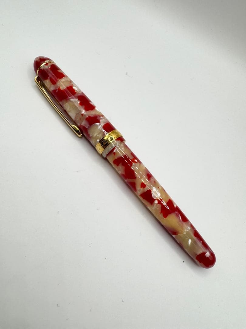 専用 PLATINUM プラチナ 万年筆 3776 セルロイド 金魚 14K