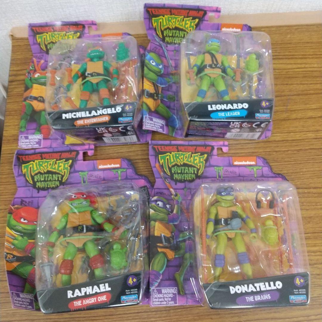 TTMNTプレイメイツトイズ タートルズ ミュータントパニック！４体セット新品