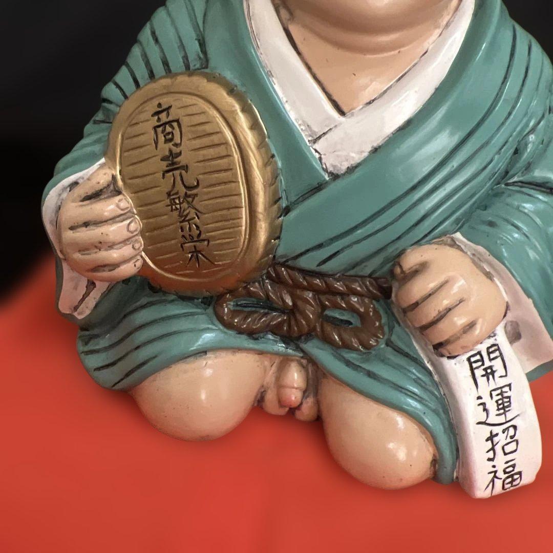 仙台四郎　置物　陶器　オブジェ　縁起物　福の神　招福