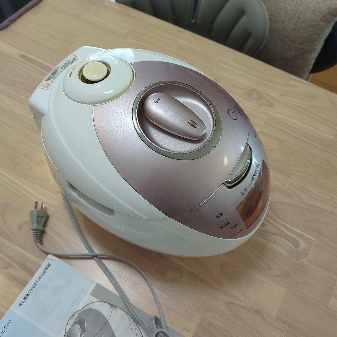 なでしこ健康生活　炊飯器　高圧力ヒーター式加熱　CRP-N0610N 説明書付