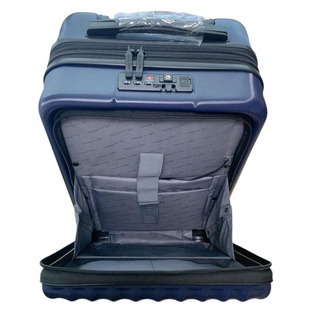 New Trip スーツケース 拡張機能　48Ｌ フロントオープン　静音　USB