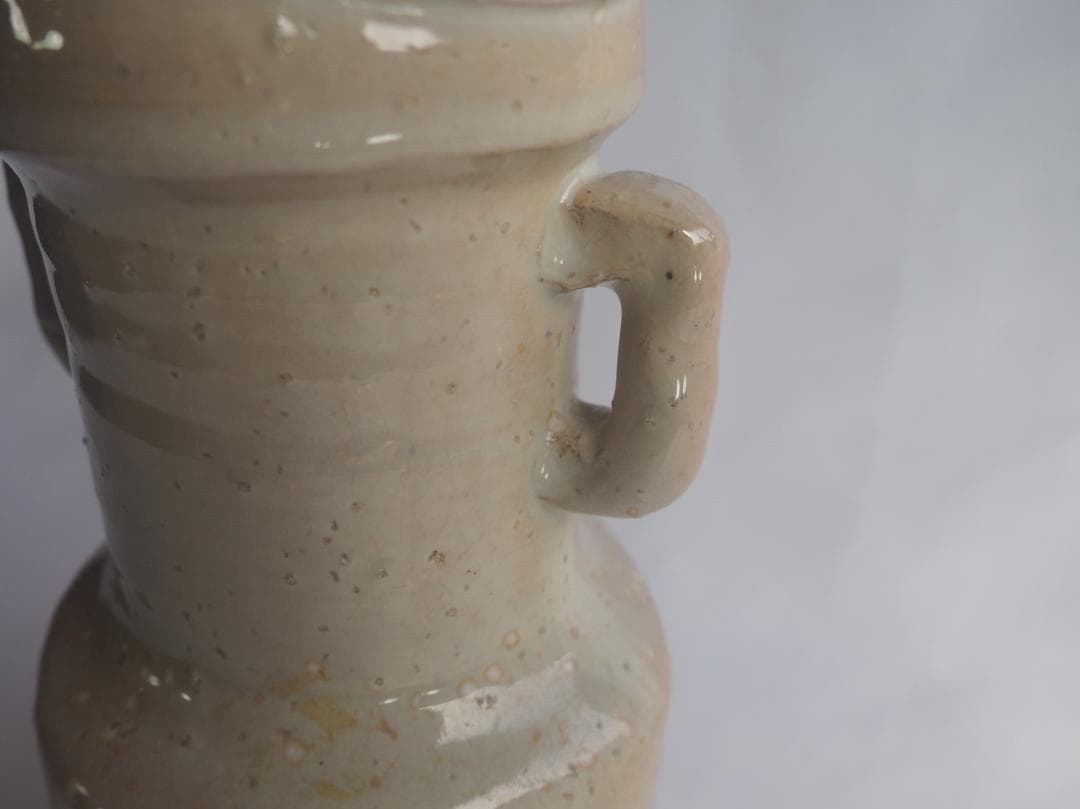 13代（＊14代）坂田泥華造『萩花入』（共箱）山口県指定無形文化財