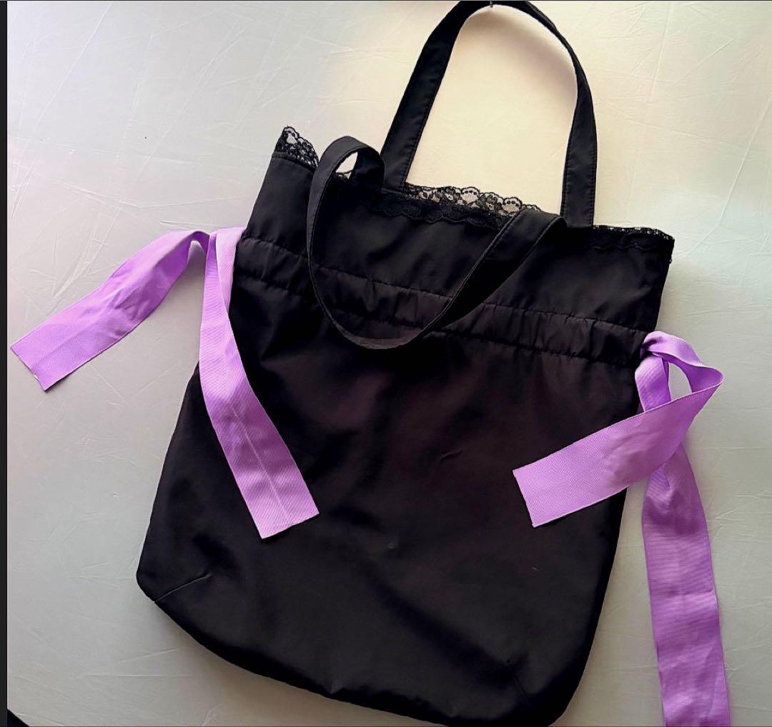 リトルツインスターズ　キキララ Dolly Mixダブルリボントートバッグ