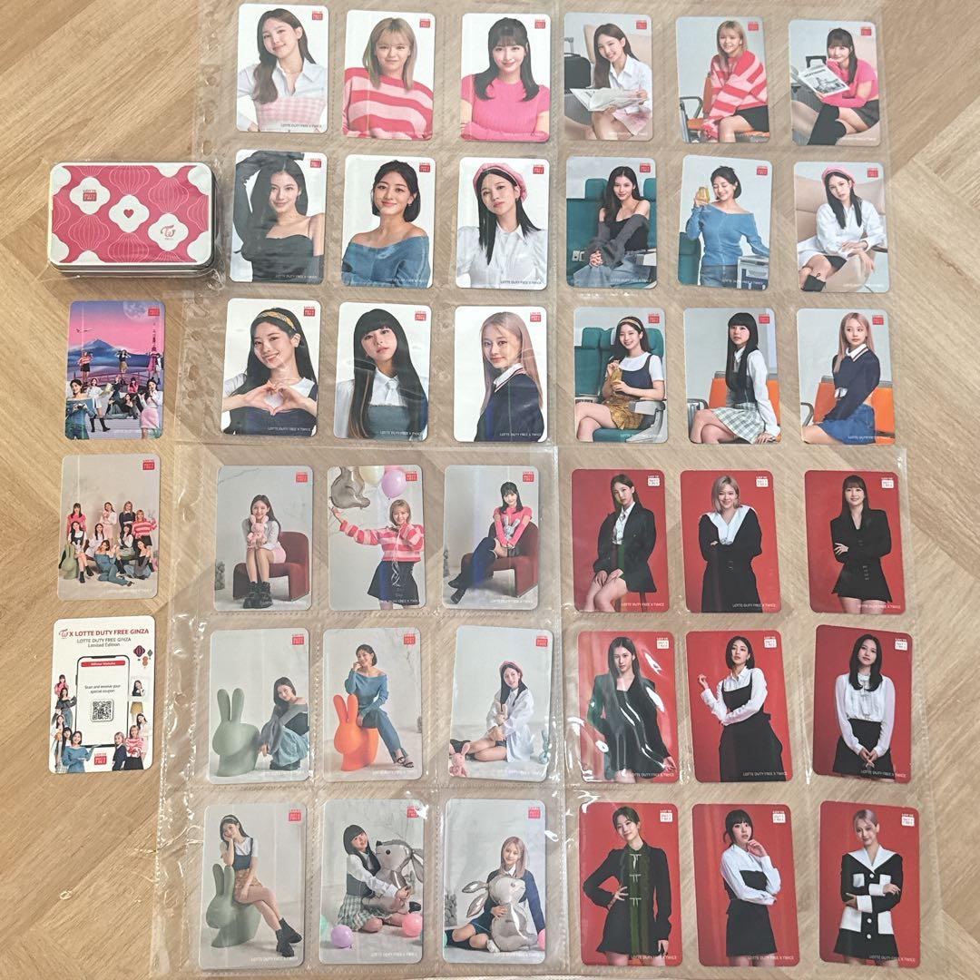 twice トレカ　コンプ　ロッテ LOTTE 免税店　限定　缶　希少