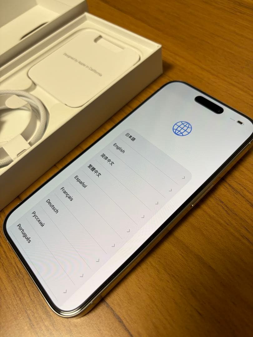 【お値下げ】iPhone15pro 128GB Simフリー ホワイトチタニウム