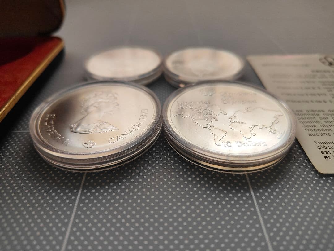 カナダ モントリオールオリンピック記念銀貨　記念