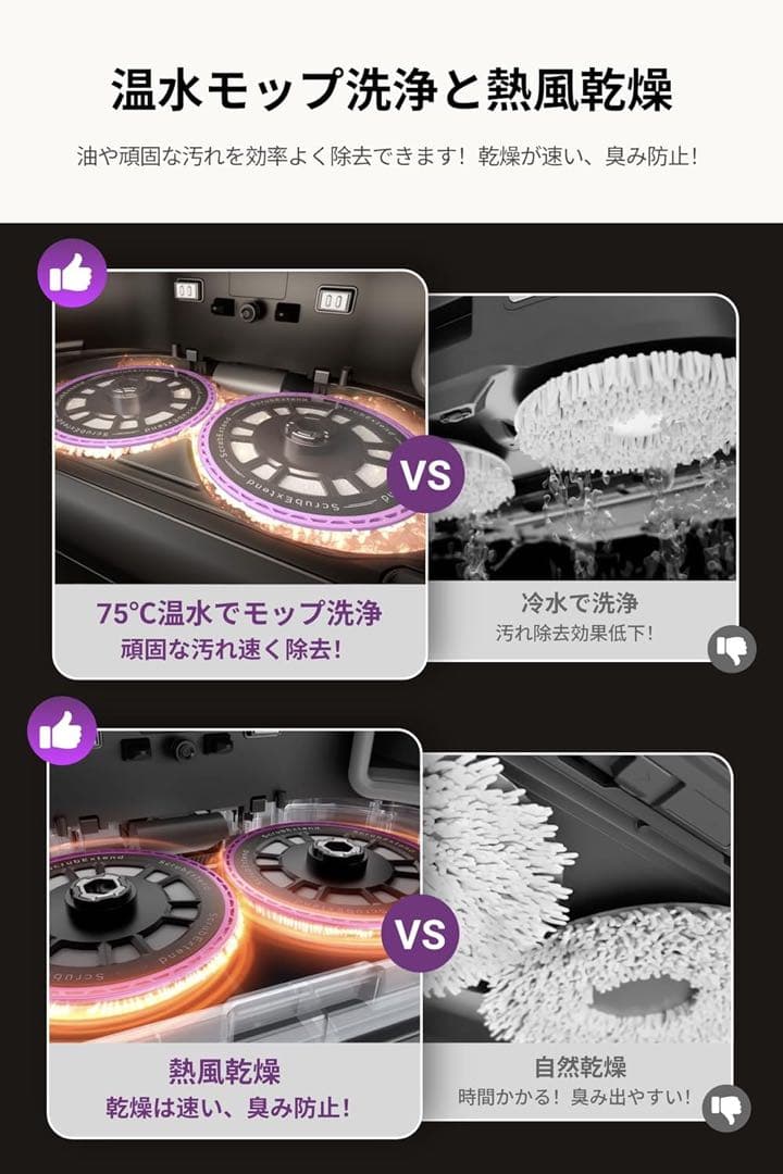 EUREKA J15 ULTRAロボット掃除機19000Pa 強力吸引力 両用