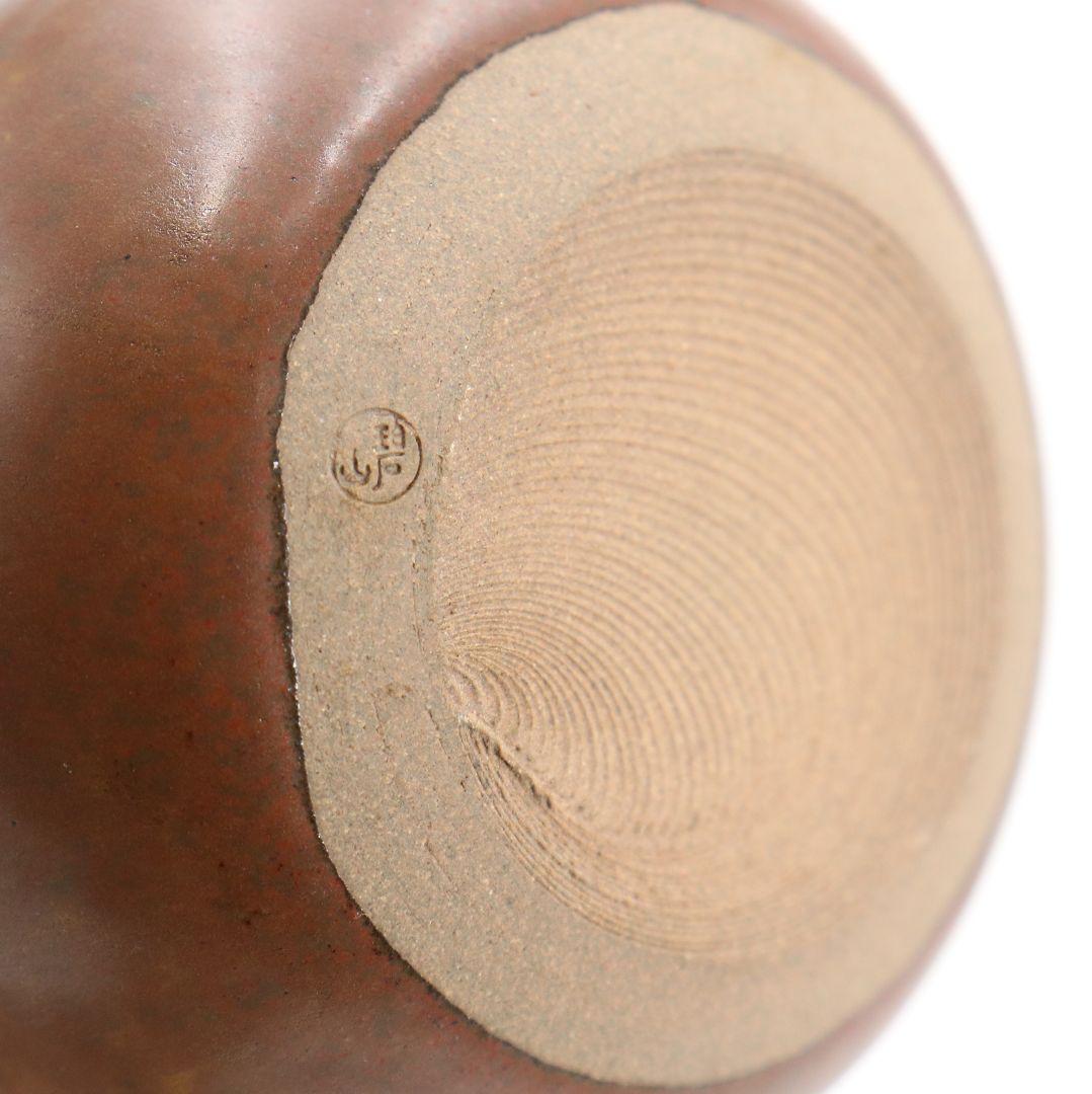 鬼丸碧山作 高取茶入 文琳 金春手金襴 万屋町緞子 茶道具 共箱　M318