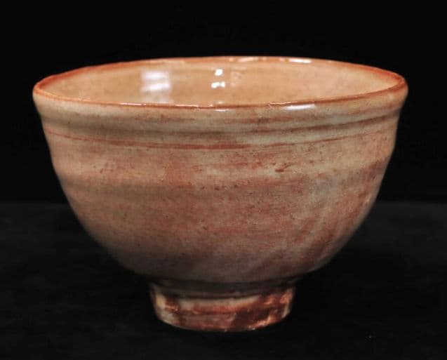 【最上位】十四代　新庄貞嗣　萩茶碗　共布共箱　　山口県指定無形文化財　青井戸