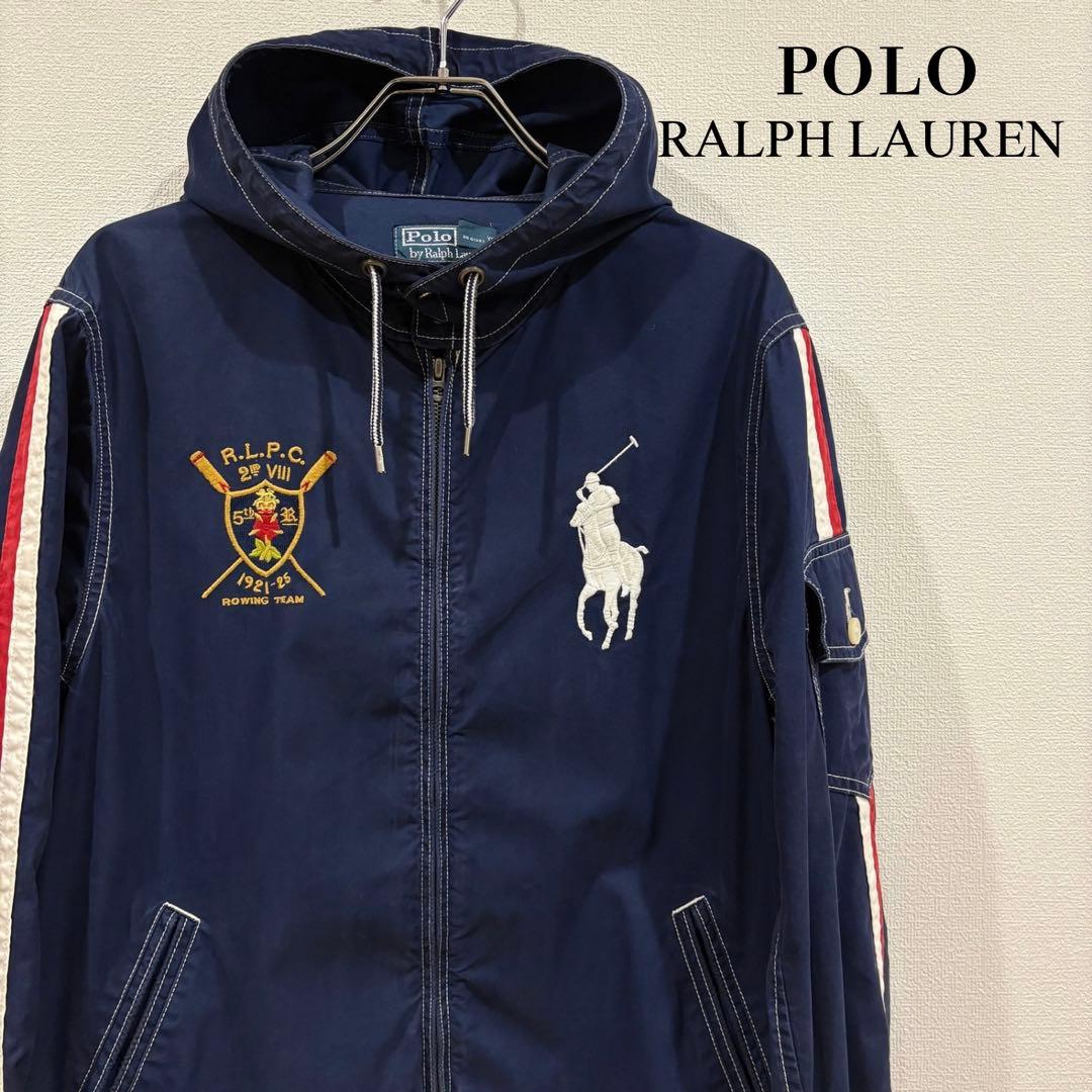 Polo Ralph ネイビー ラルフローレン ビッグポニーフード　ジャケット