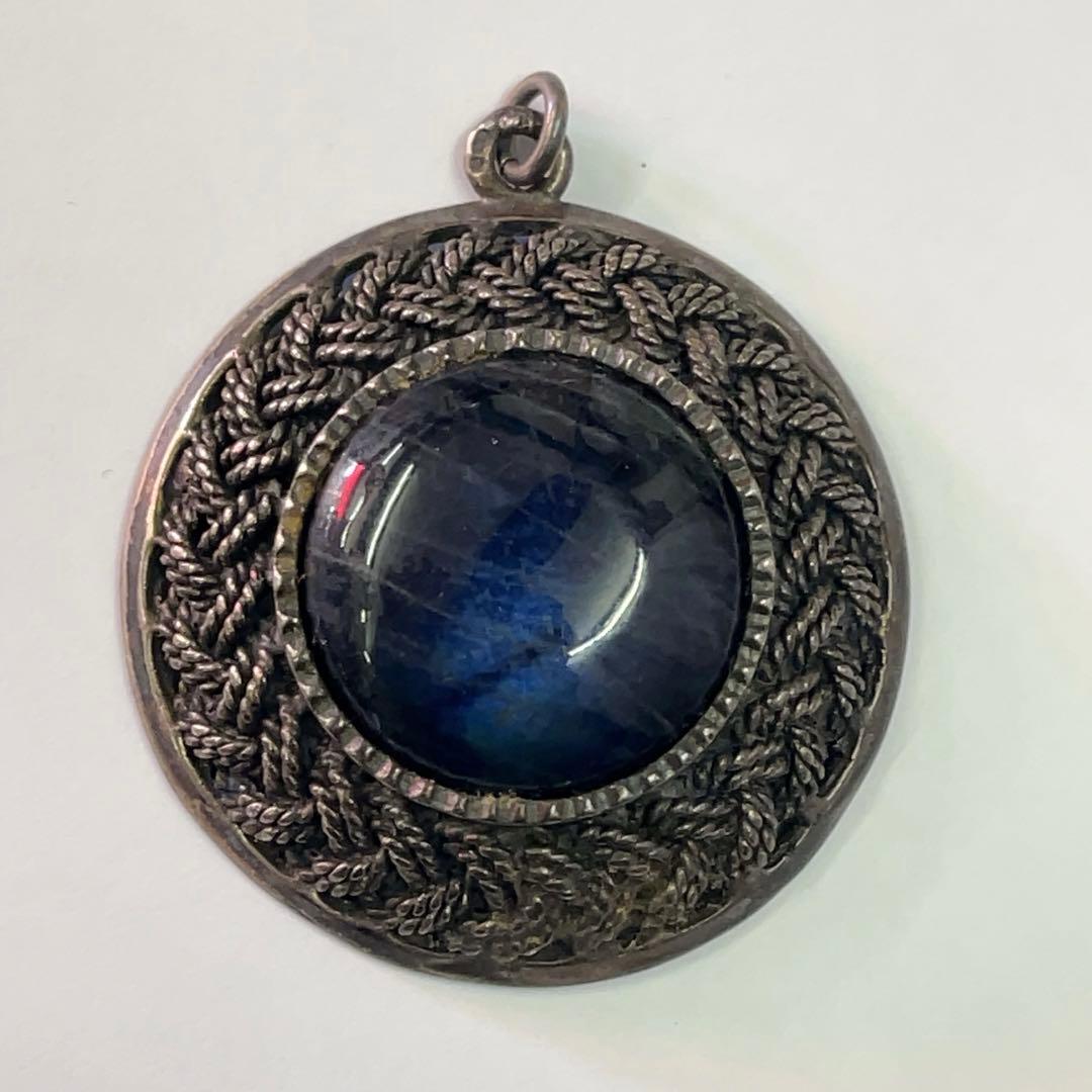 北欧 サルパネバ ムーンストーン シルバー ペンタント ネックレストップ