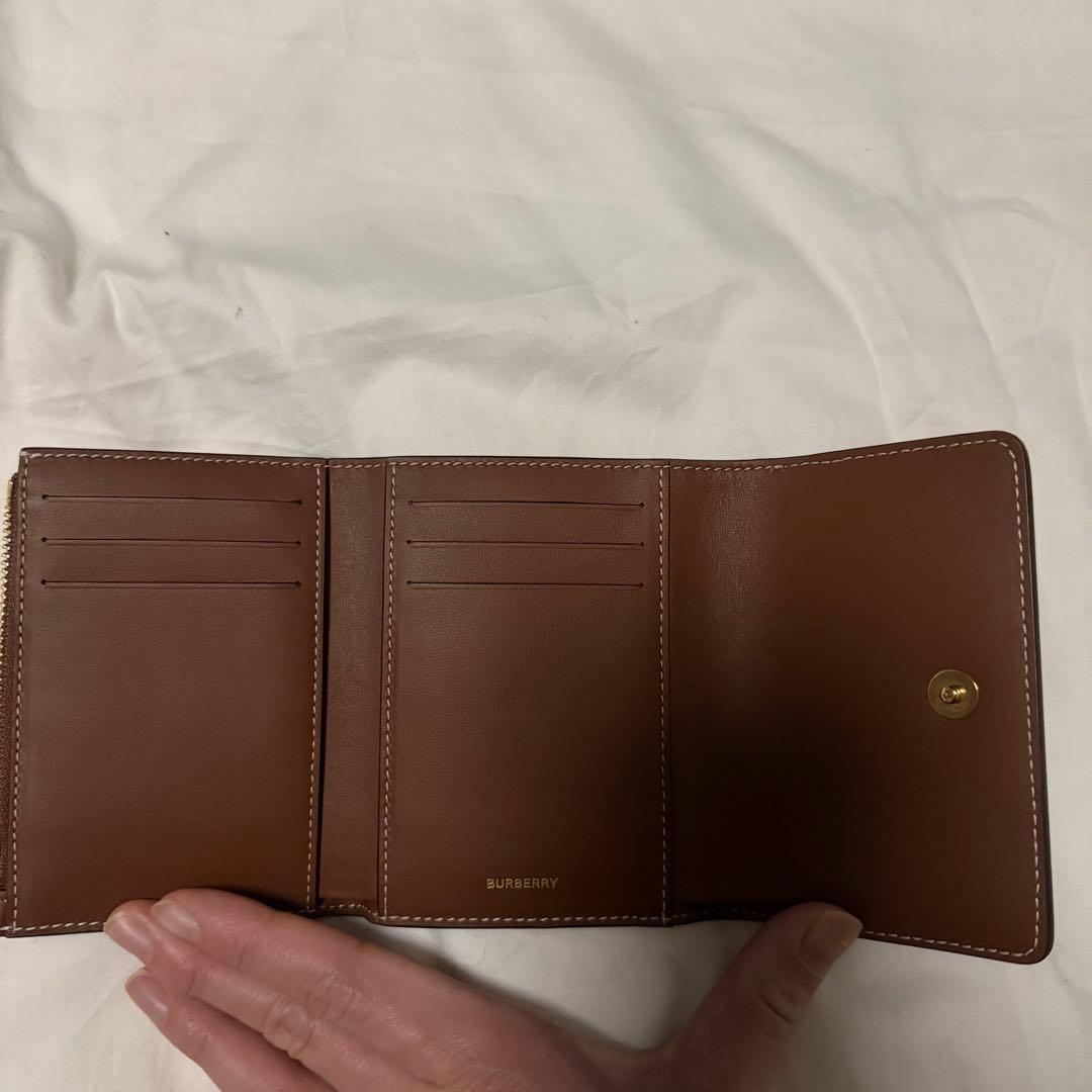 Burberry 二つ折り財布 レザー ヴィンテージチェック 最終値下げ❗️
