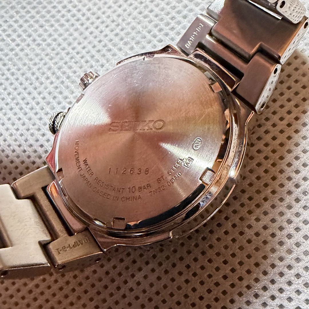 SEIKO セイコー アルピニスト似 ブラック文字盤 クォーツ 中古品