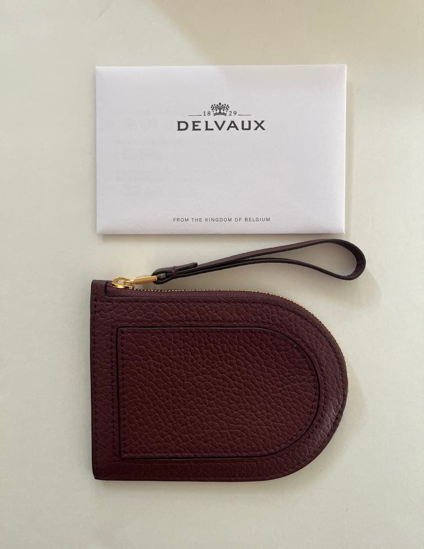 【新品未使用】DELVAUX パン D カードホルダー　Rosewood