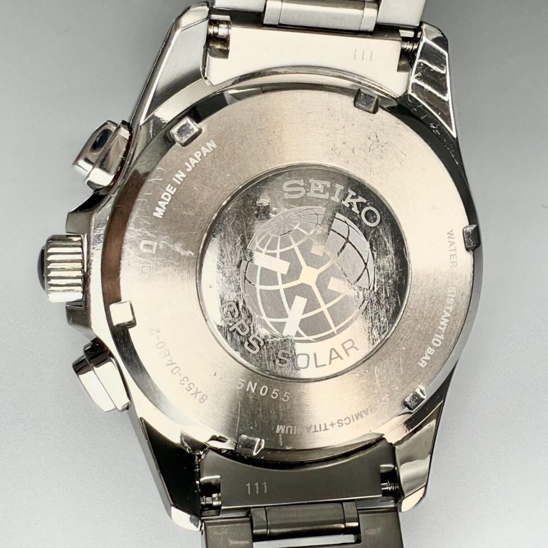 稼働 セイコー 腕時計 GPSソーラー セラミック アストロン ワールドタイム