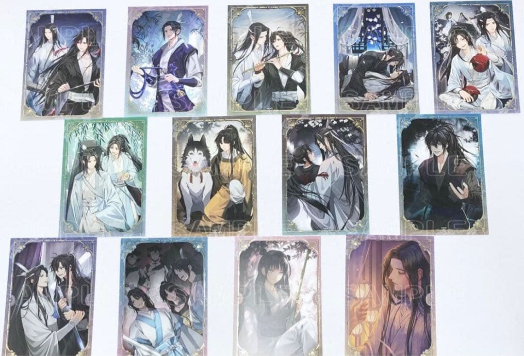 魔道祖師完結記念展 扉絵箔押しイラストカードコレクション第一期コンプリートセット