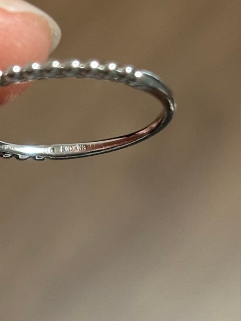 指輪　エステール　ホワイトゴールド10k