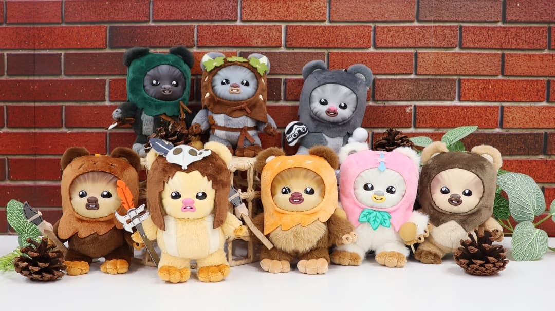 ［限定］Ewoks Star Wars Cosbi Plush Keychain