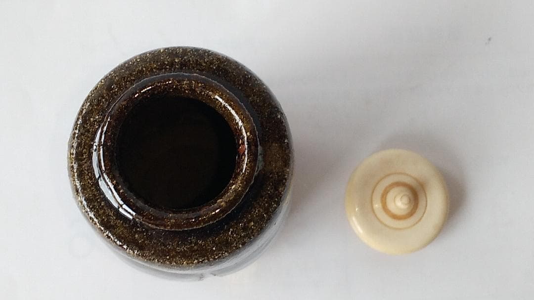 albus朝鮮唐津 茶入徳沢守俊仕覆駱駝文いちご手錦利休緞子茶道具共箱新品