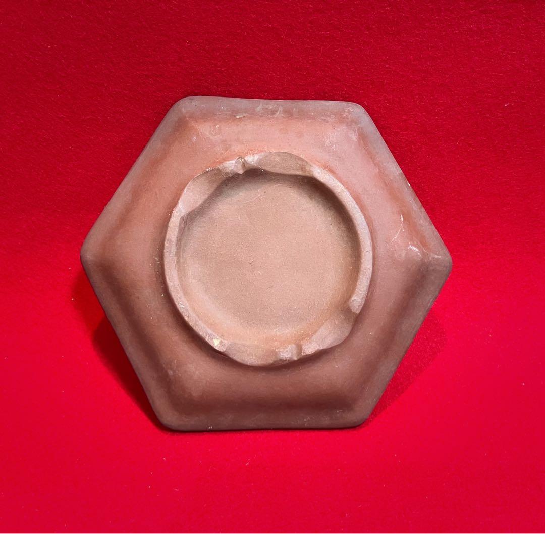 中国美術 梅蘭竹紋樣 中国宜興 紫砂 六角植木鉢 盆鉢