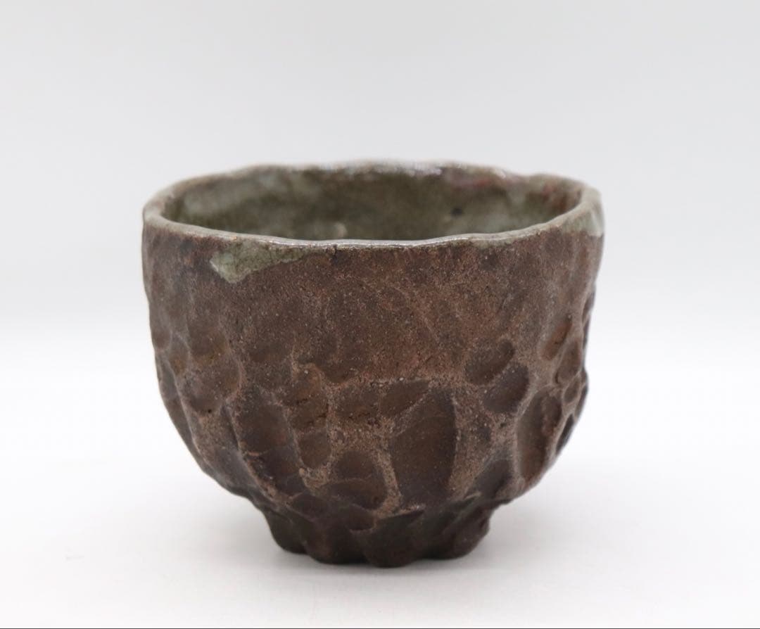 江戸　古相馬　湯呑み　お茶碗　木箱入　茶道具　送料込み250929