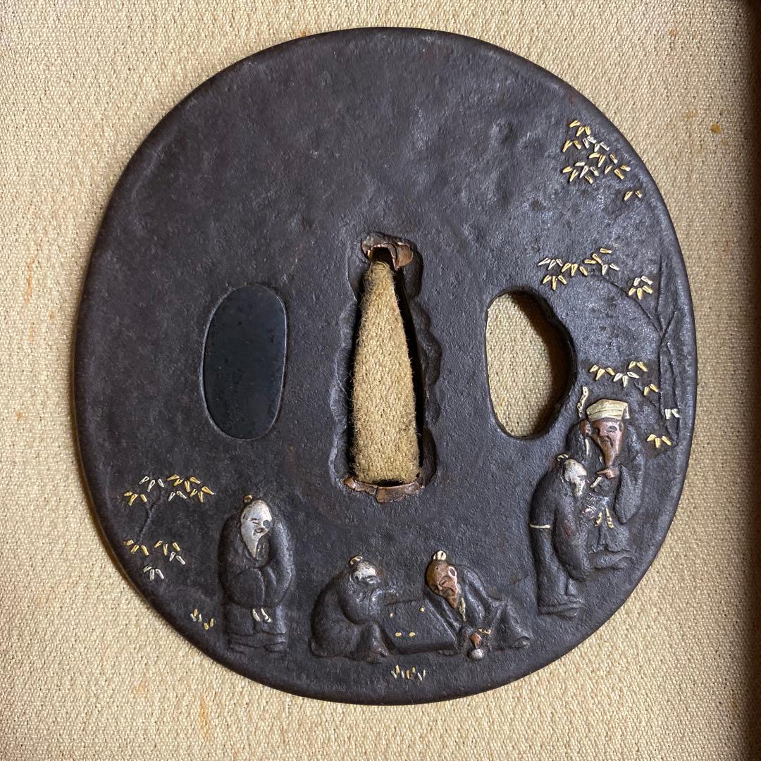 象嵌細工　鍔　大小セット