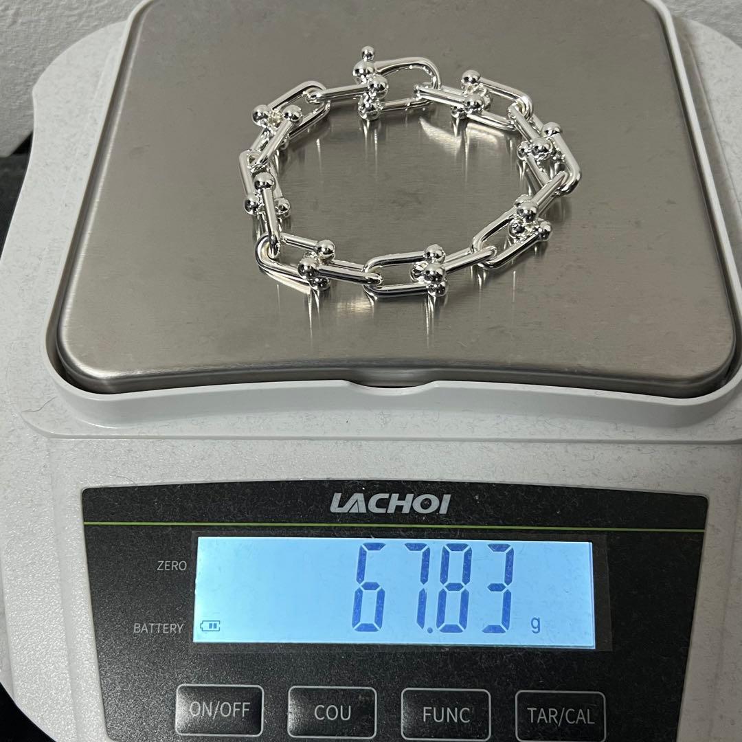 ティファニー TIFFANY ハードウェア ラージリンク ブレスレットAg925