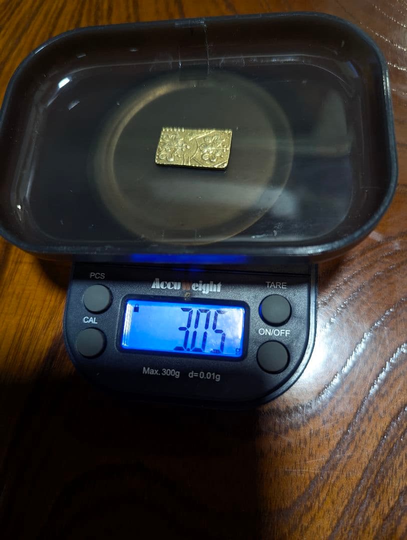 明治二分金 二分判金 江戸時代の金貨 3.05g