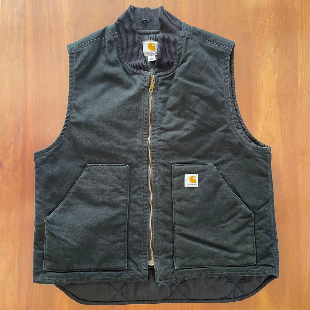 carhartt vtg ダックベスト V01 BLK★Lサイズ★ブラック