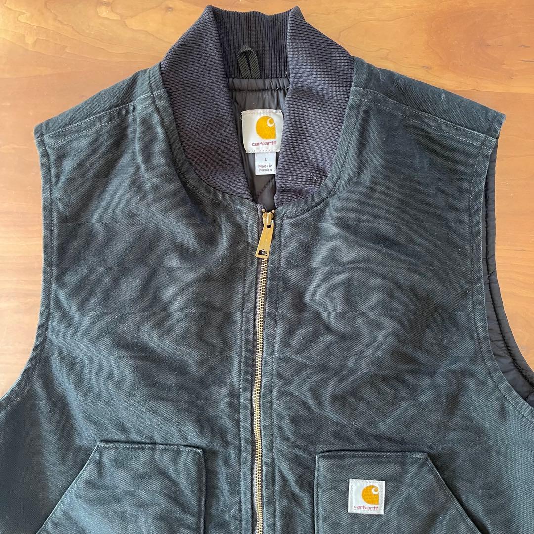 carhartt vtg ダックベスト V01 BLK★Lサイズ★ブラック