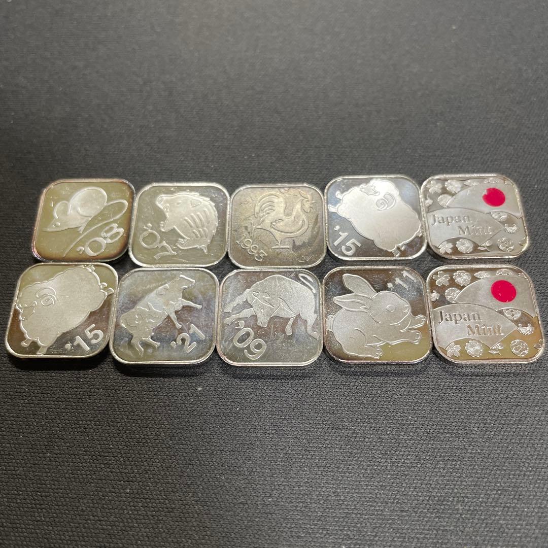 桜の通り抜け　10枚　純銀