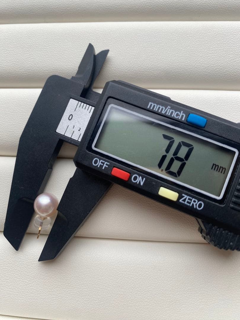 1929 美品❣️天女級のテリ❣️K18❣️あこや真珠7.5-8mm ピアス