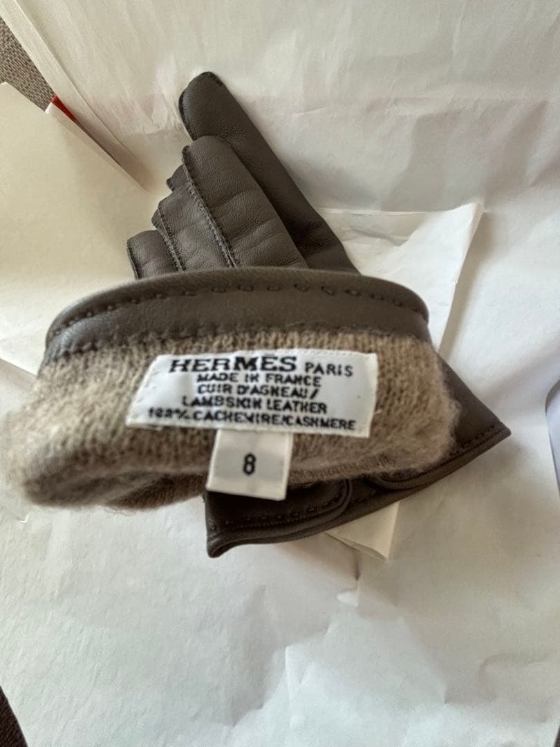 HERMES 手袋　ラム・カシミア　✳︎未使用品