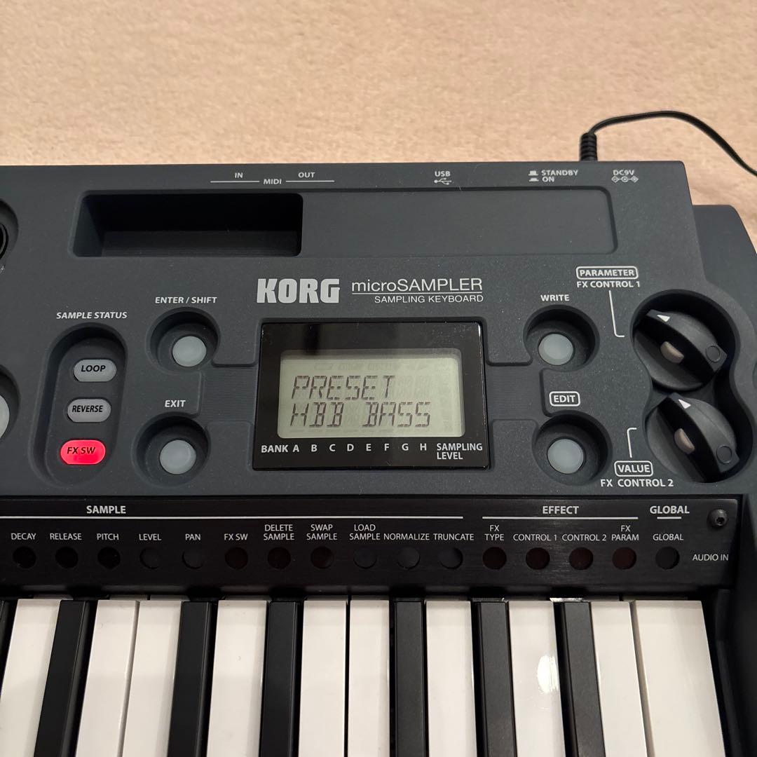 【美品】KORG microSAMPLER 37鍵 マイクロサンプラー