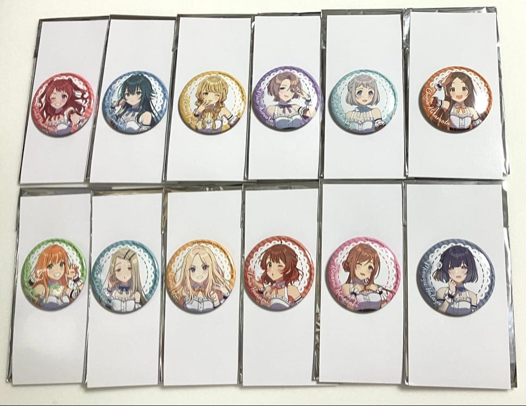 ローソン 限定 学園アイドルマスター 描き下ろし 缶バッジ 全12種類