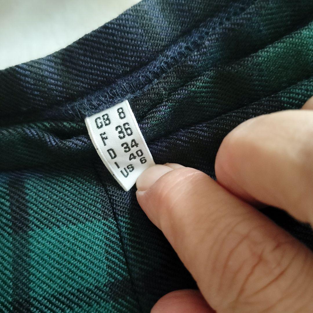 O'NEIL OF DUBLIN ひざ下ウール キルトスカート