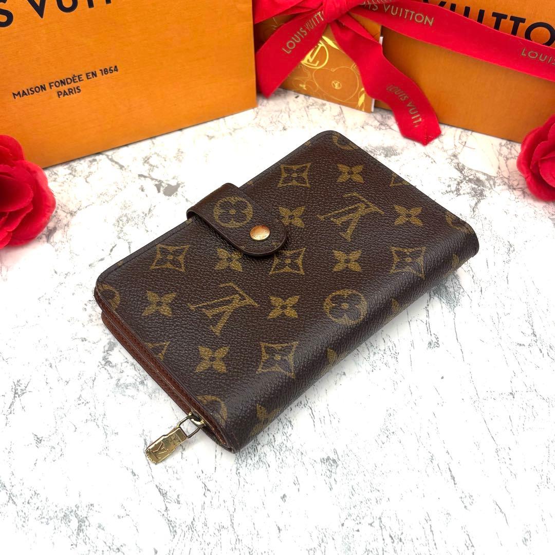 【早い者勝ち】 ルイヴィトン モノグラム ポルトパピエジップ 折り財布