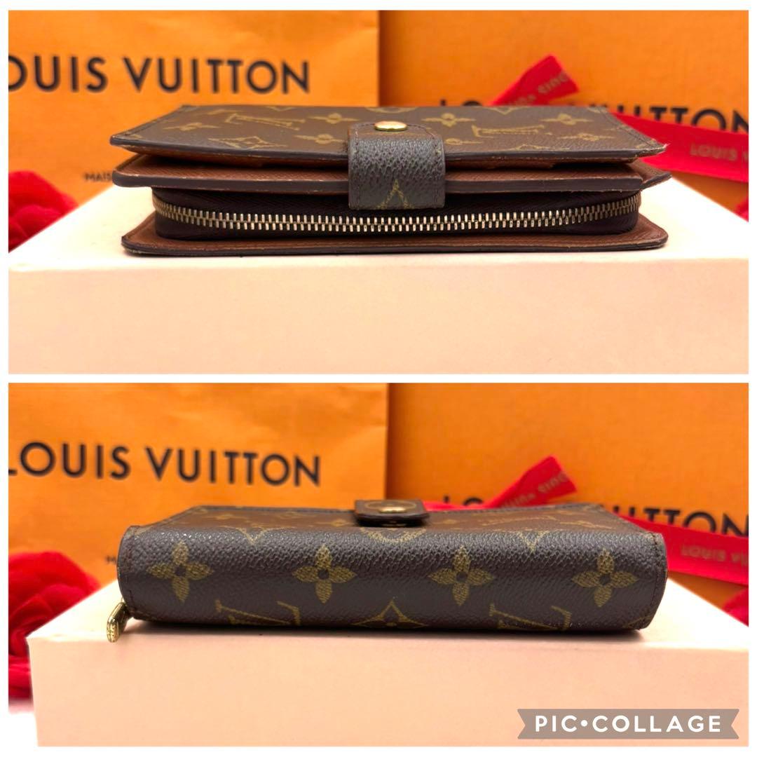 【早い者勝ち】 ルイヴィトン モノグラム ポルトパピエジップ 折り財布