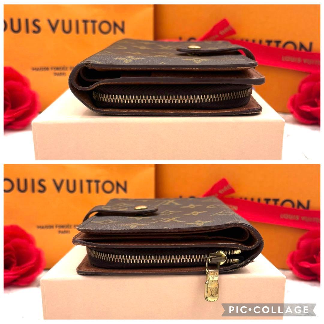 【早い者勝ち】 ルイヴィトン モノグラム ポルトパピエジップ 折り財布