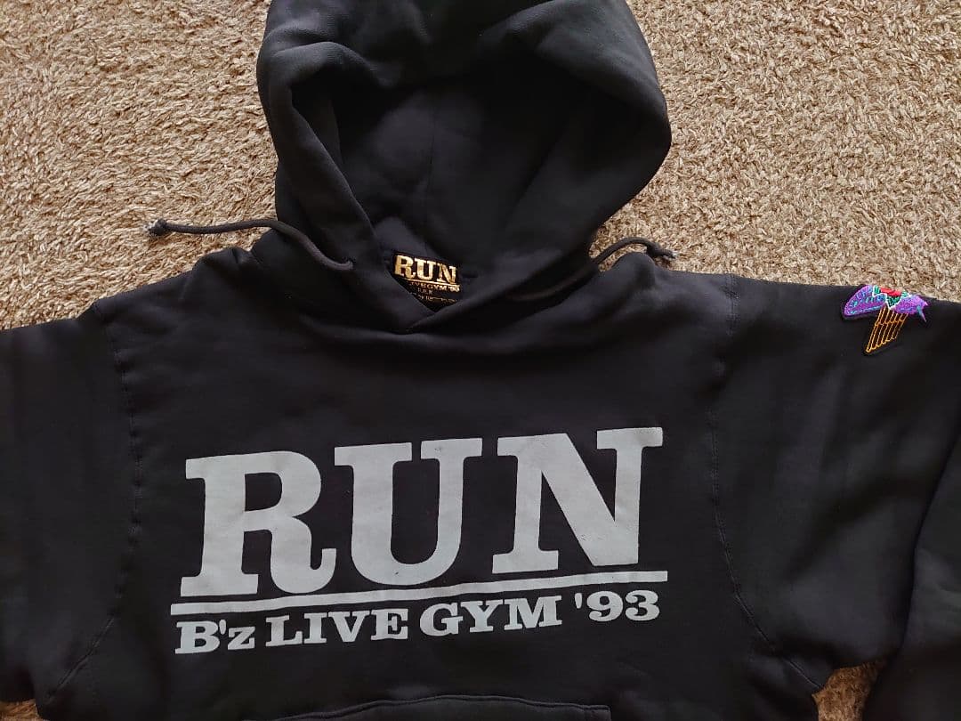 b'z LIVE GYM 1993 run ツアー パーカー 稲葉浩志 松本孝弘
