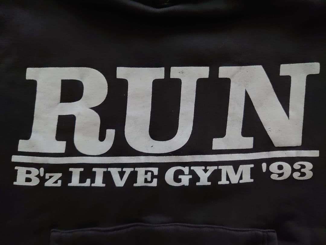 b'z LIVE GYM 1993 run ツアー パーカー 稲葉浩志 松本孝弘