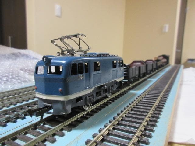 鉄道模型（HOゲージ） ミニ 無蓋貨車列車セット （金属製・カツミ/エンドウ製）