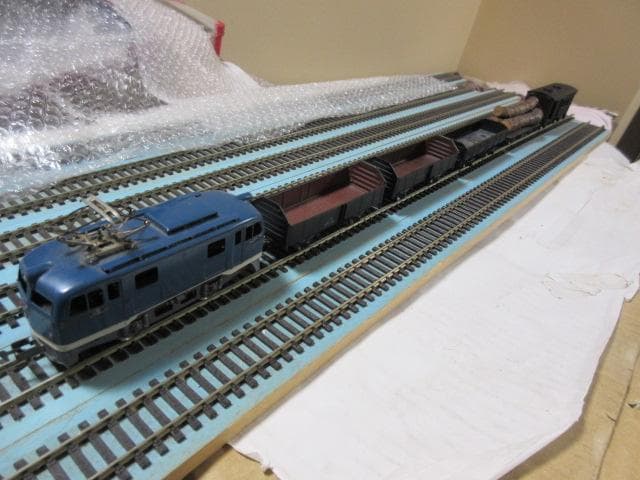 鉄道模型（HOゲージ） ミニ 無蓋貨車列車セット （金属製・カツミ/エンドウ製）