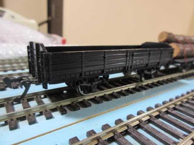 鉄道模型（HOゲージ） ミニ 無蓋貨車列車セット （金属製・カツミ/エンドウ製）