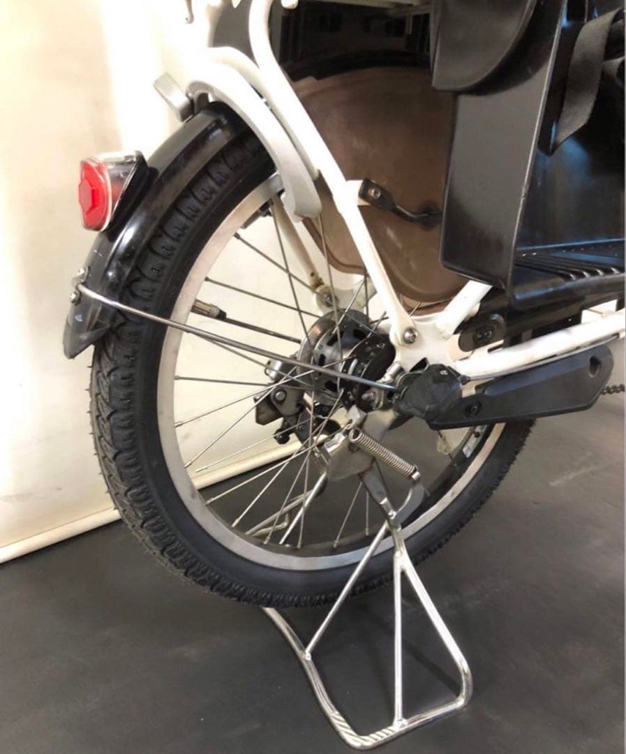 1年保証 送料無料　ブリヂストン　20インチ　子供乗せ　白色　電動アシスト自転車